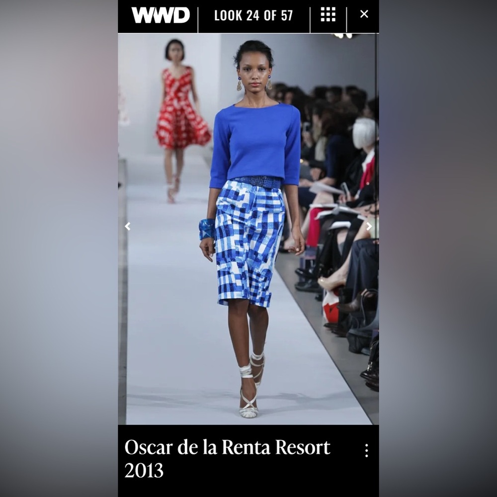 Oscar de La Renta Sample Runway Skirt- first sample
